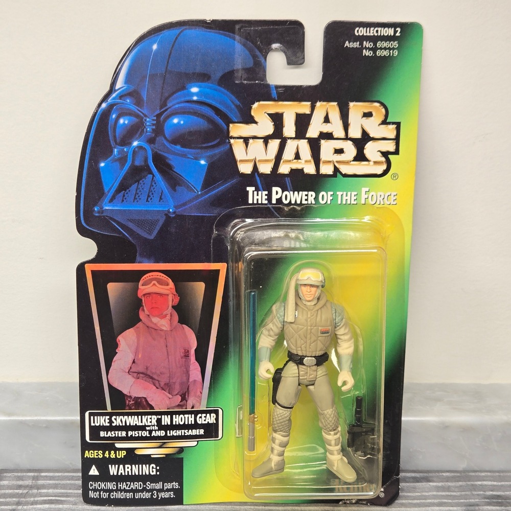 1996 Star Wars Power of the Force Luke Skywalker‎ Hoth Gear Action Figure Kenner